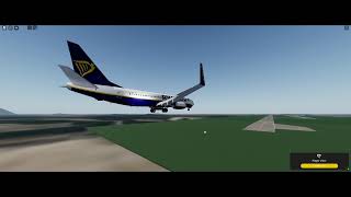 Roblox Ryanair Landing [upl. by Eikceb]