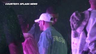 Kourtney Kardashians PDA With BF Younes Bendjima At Coachellas Neon Carnival [upl. by Seeto]