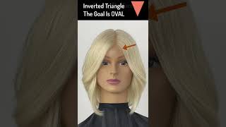 learn about face shape and how to create the ideal hairstyle shorts [upl. by Acirtap]