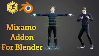 Create Rigged And Animated 3D Character With Mixamo  Blender Addon [upl. by Jamnis112]