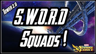 SWORD Satellite Squads Climb Through To Earn Diamonds Marvel Strike Force [upl. by Nelram]