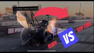 TOP FUEL RACING WITH A SURPRISE RACE CLAY VS RUBY [upl. by Arnaud]