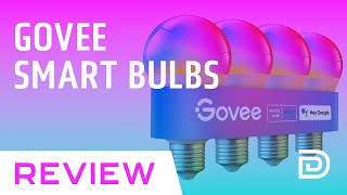 Govee Smart Light Bulbs  RGB LED Dimmable 9W Works With Alexa [upl. by Timrek]