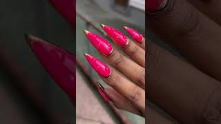 What do you think of this gel x nail set 👀 shorts nailideas [upl. by Alwin]