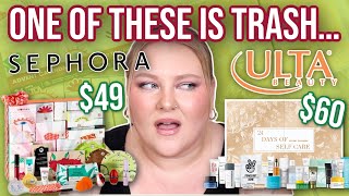 Sephora vs Ulta Beauty Advent Calendars WARNING Before You Buy spoilers [upl. by Atterbury]