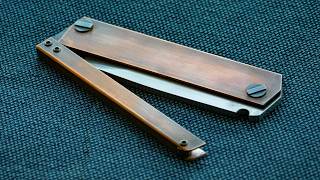 Knife Making  Copper Folding Knife [upl. by Caron]