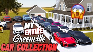 MY ENTIRE GREENVILLE CAR COLLECTION  ROBLOX  Greenville [upl. by Keeler]