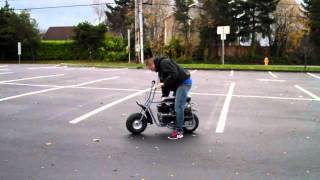 Riding my Custom Baja Doodle Bug Mini Bike 212 CC Predator Motor [upl. by Kroy]