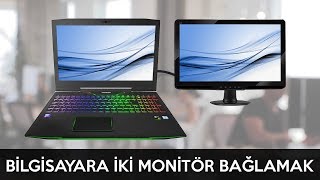 Bilgisayara İkinci Monitörü Bağlamak ve İkinci Ekran Ayarları [upl. by Cheke]