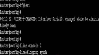 Cisco CCNA Commands  logging sychronous [upl. by Adnahsed]