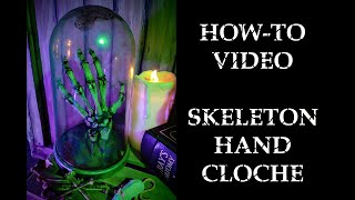 Yard HauntHalloween Prop HowTo Skeleton Hand Cloche [upl. by Ettennad]