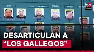 quotLos Gallegosquot PNP detiene a 35 personas durante megaoperativo en varias regiones [upl. by Neemsaj]