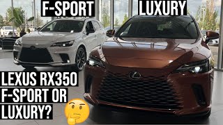 2024 LEXUS RX350 FSPORT VS LUXURY VISUAL COMPARISON 4K VIDEO [upl. by Brittan]