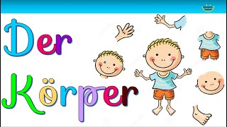 German lesson the Body  Der Körper  TEST English CC  Deutsch lernen  Übungen für Kinder [upl. by Vasta410]