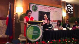 Sen Miriam delivers her jokes and pickup lines [upl. by Eiten327]