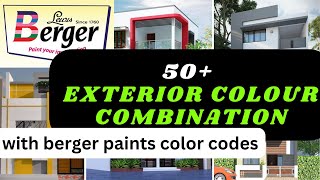 Berger paints exterior house painting color ideas 2023  berger paints colour combination berger [upl. by Merrielle]