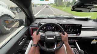 2024 GMC Canyon AT4X POV Test Drive 27 TURBOMAX [upl. by Savanna]