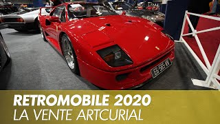 Vente Artcurial Retromobile 2020  visite guidée au plus près des lots [upl. by Rehotsirk18]