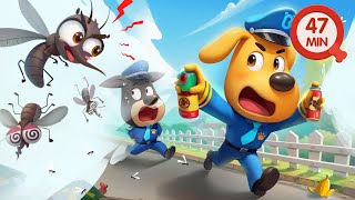 Go Away Bugs  Dont Be Scared of Mosquitos 🦟 Cartoons for Kids  Sheriff Labrador [upl. by Dietrich817]