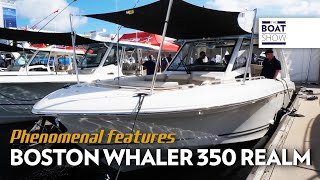 BOSTON WHALER 350 REALM seen at FLIBS 2023  The Boat Show [upl. by Alya]