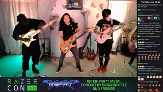 Herman Li Tosin Abasi Tim Henson  Through the Fire and Flames Live Razer Con Part 44 [upl. by Sam114]