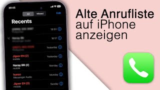 Ältere Anrufe auf iPhone anzeigen Anrufliste verlängern 2023 [upl. by Alderman]