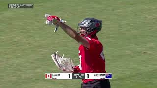 Australia vs Canada Mens World Lacrosse Championship 2023 Pool play [upl. by Shenan]