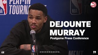 Hawks vs Bulls Postgame Press Conference Dejounte Murray [upl. by Fania726]