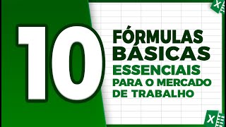 10 Fórmulas Básicas do Excel Essenciais para o Mercado de Trabalho [upl. by Desdamona]