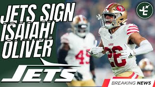 BREAKING New York Jets SIGN Isaiah Oliver  2024 NFL Free Agency [upl. by Aivilo288]