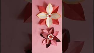 3D Decorative Flowers With Paper  Paper Crafts Easy Flowers  Simple Paper Crafts Flowers [upl. by Ainahpets]