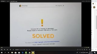 Chrome OS Missing or Damaged SOLVED STEP BY STEP TUTORIAL [upl. by Niltiak]