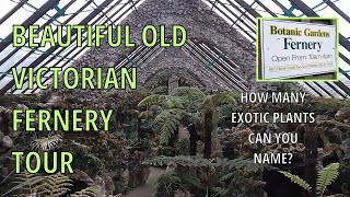 Beautiful Old Botanic Garden Fernery Victorian Glasshouse Southport England [upl. by Mirisola579]