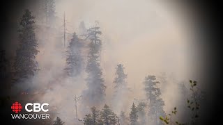 More evacuations as Keremeos Creek wildfire doubles in size [upl. by Otnas]