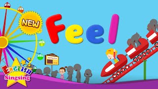 Kids vocabulary  NEW Feel  feelings  Are you happy  English educational video [upl. by Nnaasil815]