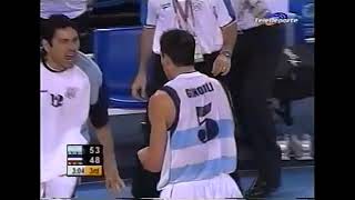 Atenas 2004  Manu Ginóbili 27 puntos vs Serbia y Montenegro [upl. by Ylrevaw]