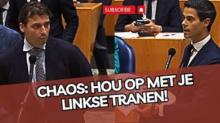 Debat loopt WEER uit de hand wegens zwart gelakte stukken Faber Baudet is klaar met LINKSE TRANEN [upl. by Englebert]