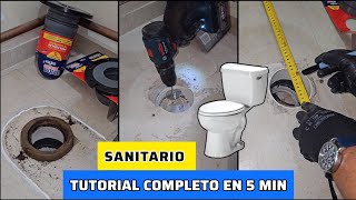 Instala o Desplaza el Sanitario en 5 minutos con este Tutorial  Cero fugas con las Bridas Coflex [upl. by Rosy549]