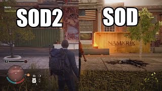 COMPARACIÓN SOD VS SOD2 DEL MAPA TRUMBULL VALLEY SAGA STATE OF DECAY [upl. by Anibas99]