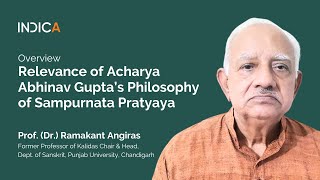 Relevance of Acharya Abhinav Gupta’s Philosophy of Sampurnata Pratyaya by Dr Ramakant Angiras [upl. by Ynitsed]