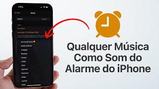 Como Colocar QUALQUER Música como Som do Despertador do iPhone  De Graça [upl. by Joela]