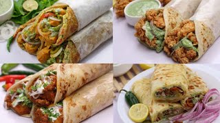 4 Best Paratha Roll Recipes By Recipes of the World [upl. by Euqitsym]