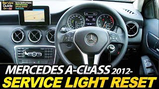 Mercedes AClass 2012 Service Light Reset Assyst Plus Reset [upl. by Najib299]