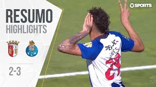 Highlights  Resumo Sp Braga 23 FC Porto Liga 1819 27 [upl. by Elime]