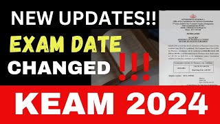 REVISED EXAM DATE  PHARMACY EXAM DATE CHANGED  KEAM 2024  NEW UPDATES [upl. by Nylatsyrk939]