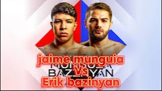 Jaime munguia vs erik bazinyan highlightsmunguia vs bazinyan highlightMunguia vs bazinyan weigh in [upl. by Dnaleel206]