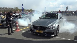 2009 C63 AMG iPE vs 2016 C63S Weistec [upl. by Eitnom571]