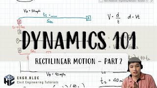 CE Board Exam Review Dynamics  Rectilinear Motion Constant Acceleration Part 2 [upl. by Atikcir]