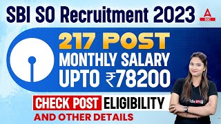 SBI SO Notification 2023  Specialist Officer Vacancy in SBI  Full Details [upl. by Idolem]