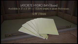 HYDRO BAN® PreSloped Shower Pan Board and Grate Installation Video [upl. by Purdy]